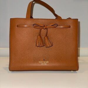 Kate Spade Brown Leather Top Handle Handbag